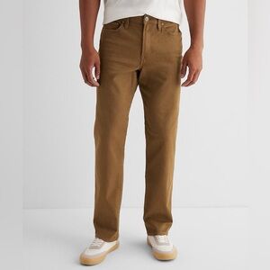 NWT Express Men’s Straight Dark Khaki Hyper Stretch Jeans